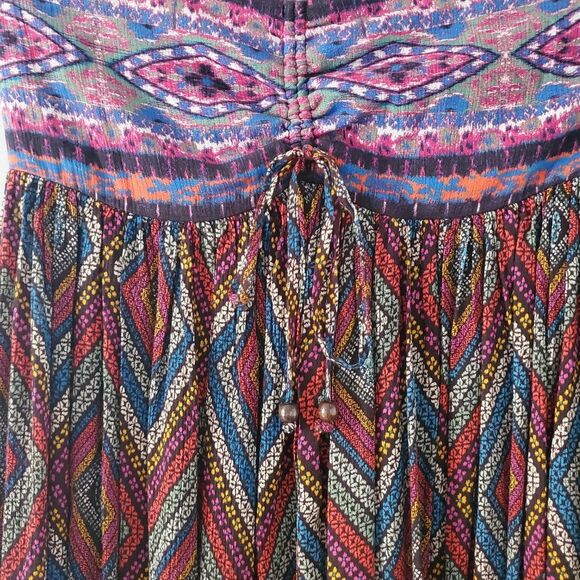 Free People Elowen Tube Romper in Dark Combo Size L - Picture 4 of 5